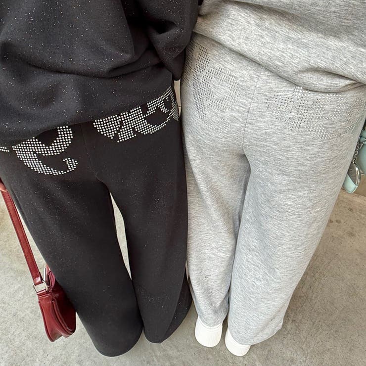 【セットアップ対応】キラキラスウェットパンツ | NICE CLAUP / OLIVE des OLIVE　OUTLET | 詳細画像4 