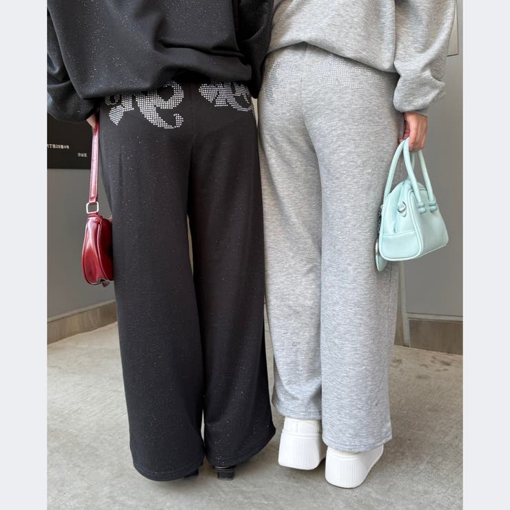 【セットアップ対応】キラキラスウェットパンツ | NICE CLAUP / OLIVE des OLIVE　OUTLET | 詳細画像7 