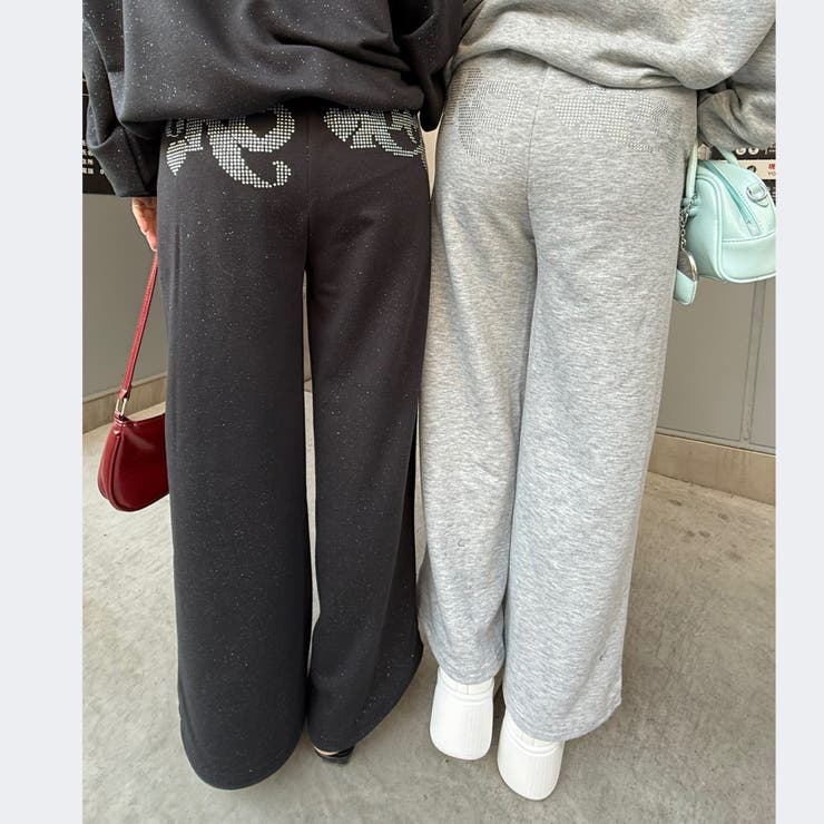 【セットアップ対応】キラキラスウェットパンツ | NICE CLAUP / OLIVE des OLIVE　OUTLET | 詳細画像8 