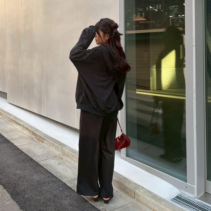 【セットアップ対応】キラキラスウェットパンツ | NICE CLAUP / OLIVE des OLIVE　OUTLET | 詳細画像38 