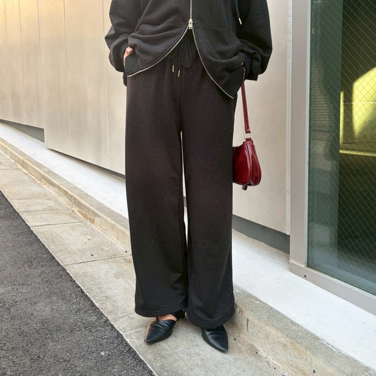 【セットアップ対応】キラキラスウェットパンツ | NICE CLAUP / OLIVE des OLIVE　OUTLET | 詳細画像44 