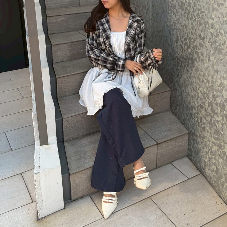 【セットアップ対応】キラキラスウェットパンツ | NICE CLAUP / OLIVE des OLIVE　OUTLET | 詳細画像52 