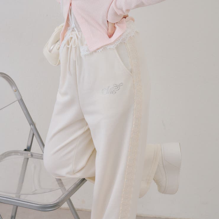 【セットアップ対応】レース付スウェットパンツ | RMAF　NICE CLAUP / OLIVE des OLIVE | 詳細画像11 