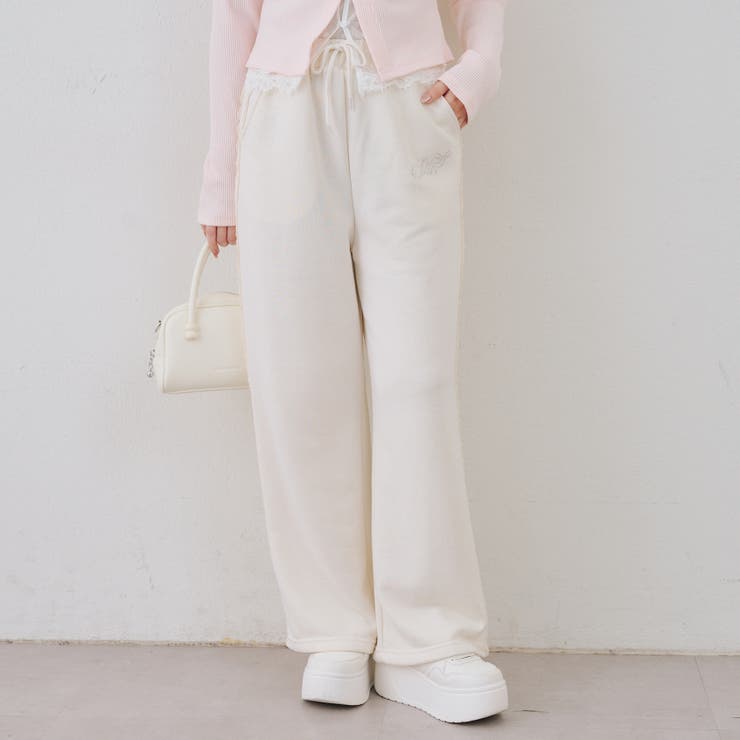 【セットアップ対応】レース付スウェットパンツ | RMAF　NICE CLAUP / OLIVE des OLIVE | 詳細画像12 