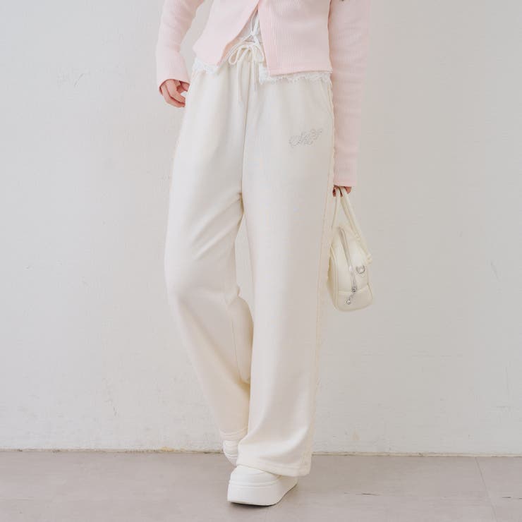 【セットアップ対応】レース付スウェットパンツ | RMAF　NICE CLAUP / OLIVE des OLIVE | 詳細画像13 