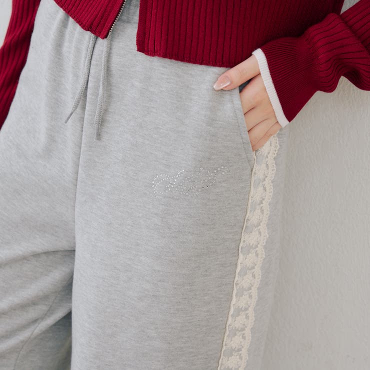 【セットアップ対応】レース付スウェットパンツ | RMAF　NICE CLAUP / OLIVE des OLIVE | 詳細画像22 