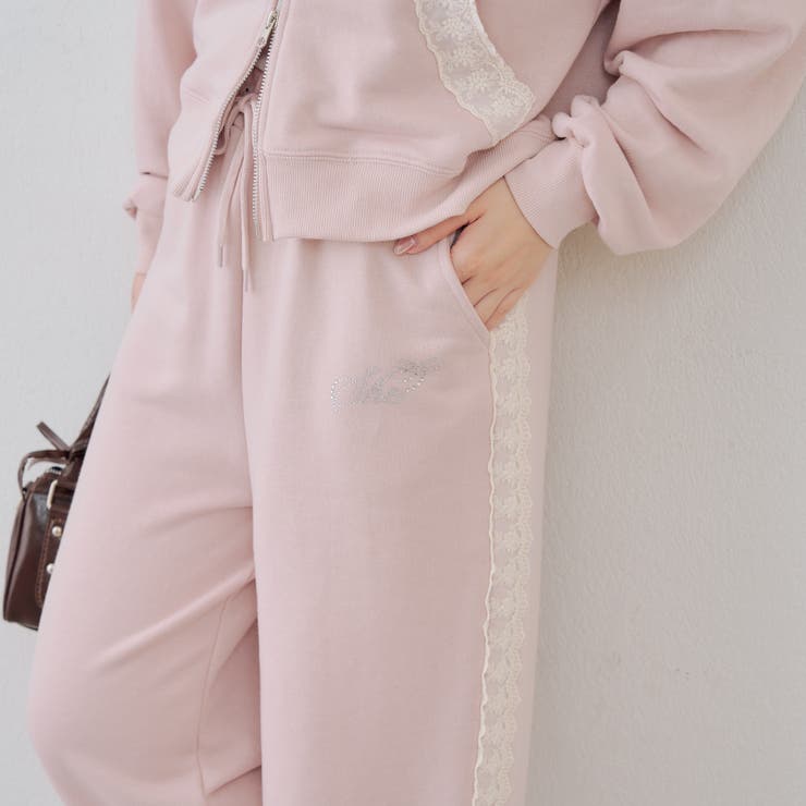 【セットアップ対応】レース付スウェットパンツ | RMAF　NICE CLAUP / OLIVE des OLIVE | 詳細画像2 