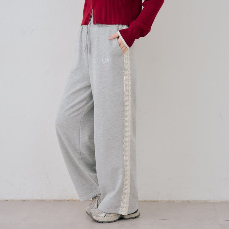 トップグレー | 【セットアップ対応】レース付スウェットパンツ | RMAF　NICE CLAUP / OLIVE des OLIVE