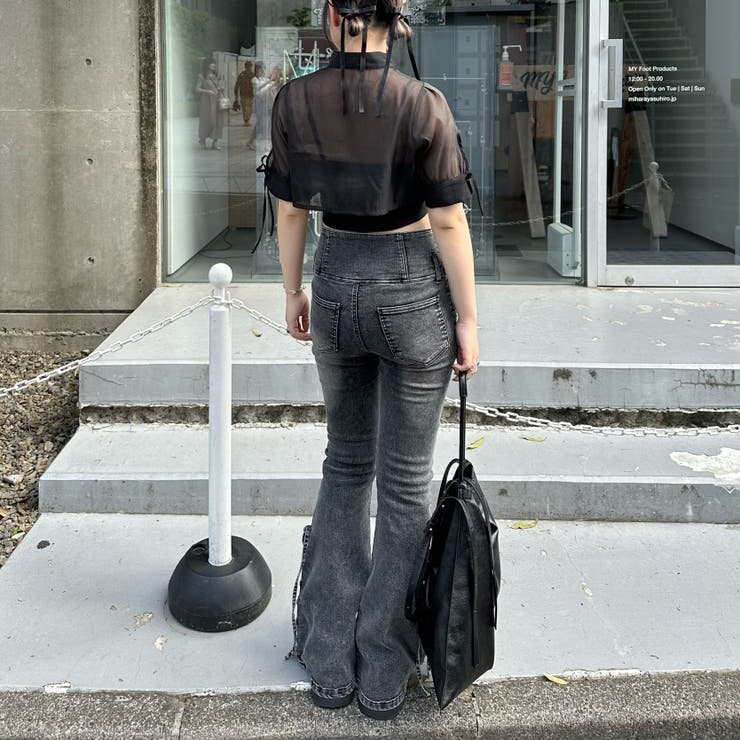 サイドレースアップセミフレアデニム | RMAF　NICE CLAUP / OLIVE des OLIVE | 詳細画像21 