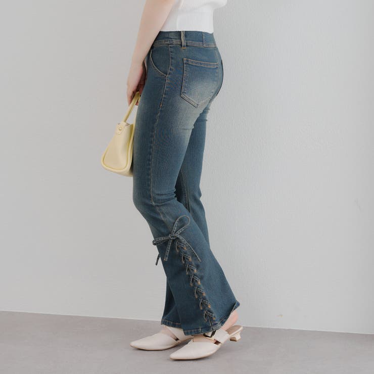 サイドレースアップセミフレアデニム | RMAF　NICE CLAUP / OLIVE des OLIVE | 詳細画像25 