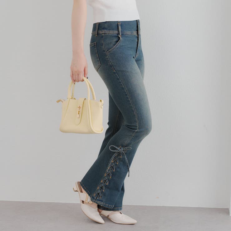 サイドレースアップセミフレアデニム | RMAF　NICE CLAUP / OLIVE des OLIVE | 詳細画像27 