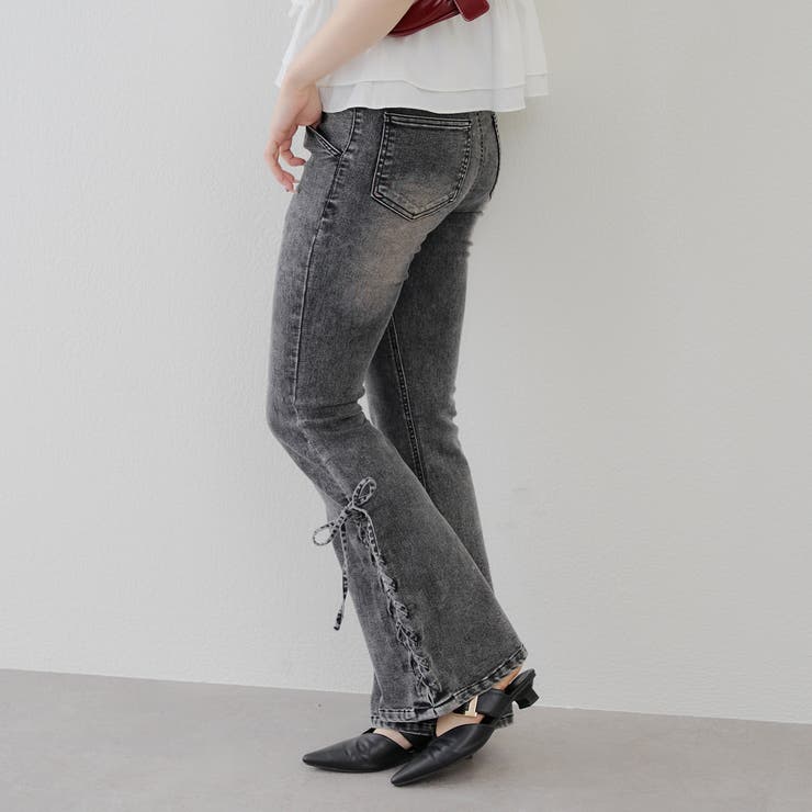 サイドレースアップセミフレアデニム | RMAF　NICE CLAUP / OLIVE des OLIVE | 詳細画像36 