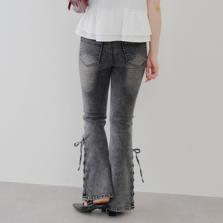 サイドレースアップセミフレアデニム | RMAF　NICE CLAUP / OLIVE des OLIVE | 詳細画像37 