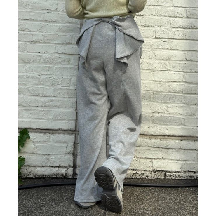 後ろ姿までかわいい！リボン付きバレルカットパンツ | NICE CLAUP / OLIVE des OLIVE　OUTLET | 詳細画像7 