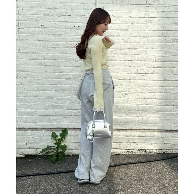 後ろ姿までかわいい！リボン付きバレルカットパンツ | NICE CLAUP / OLIVE des OLIVE　OUTLET | 詳細画像8 