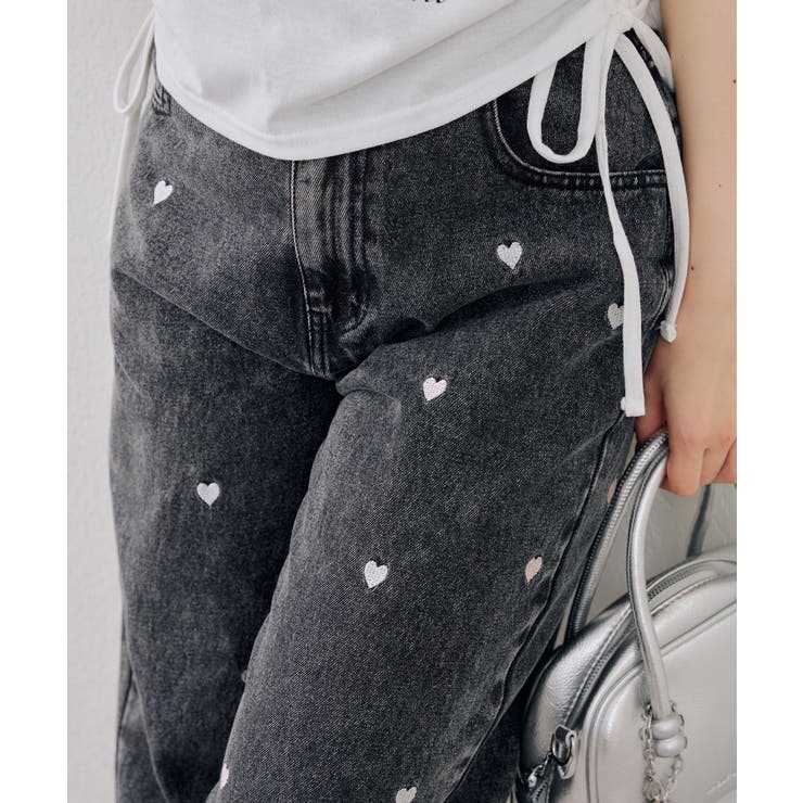 刺繍アソートデニムパンツ | NICE CLAUP / OLIVE des OLIVE　OUTLET | 詳細画像5 