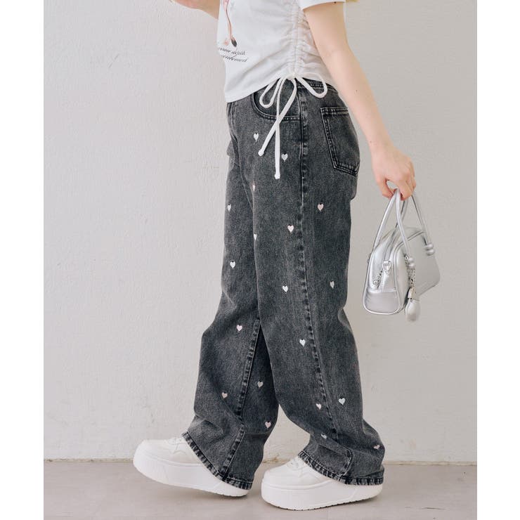 刺繍アソートデニムパンツ | NICE CLAUP / OLIVE des OLIVE　OUTLET | 詳細画像6 