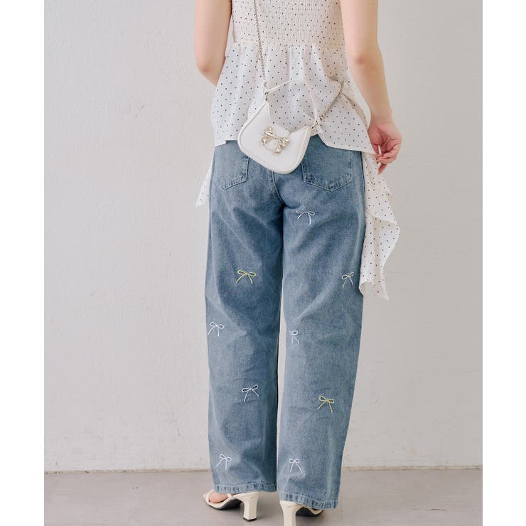 刺繍アソートデニムパンツ | NICE CLAUP / OLIVE des OLIVE　OUTLET | 詳細画像14 