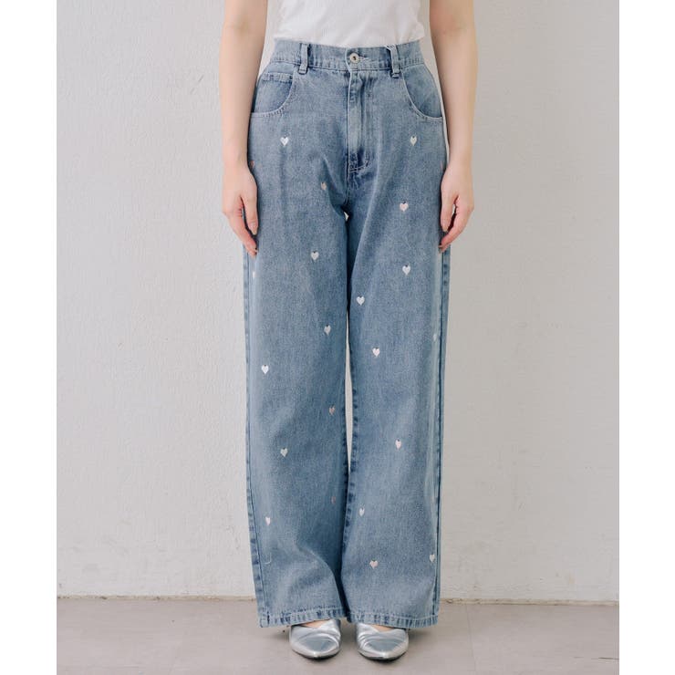 刺繍アソートデニムパンツ | NICE CLAUP / OLIVE des OLIVE　OUTLET | 詳細画像23 