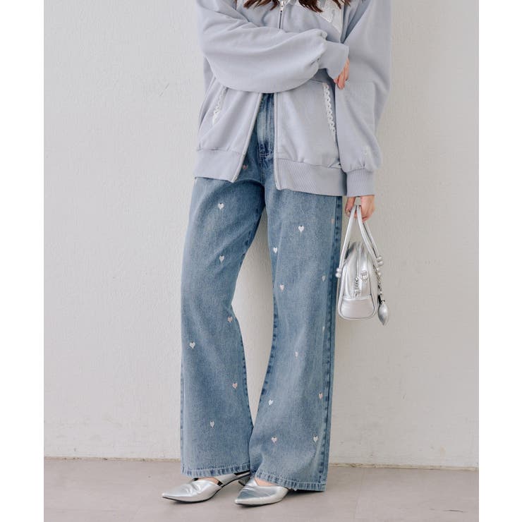 刺繍アソートデニムパンツ | NICE CLAUP / OLIVE des OLIVE　OUTLET | 詳細画像25 