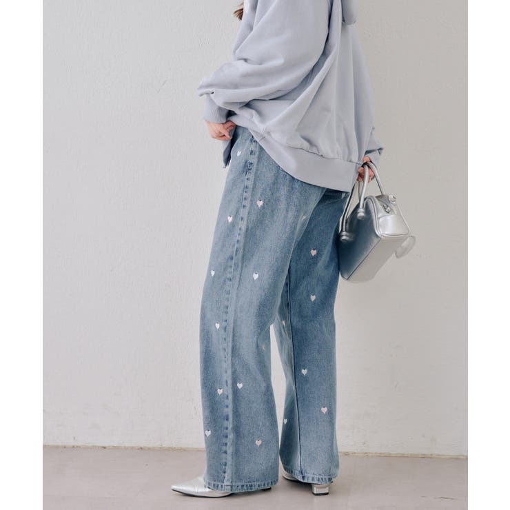 刺繍アソートデニムパンツ | NICE CLAUP / OLIVE des OLIVE　OUTLET | 詳細画像27 