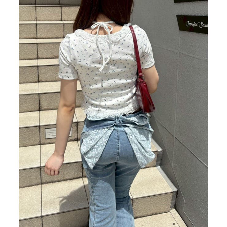 バックリボンレースフレアーパンツ | NICE CLAUP / OLIVE des OLIVE　OUTLET | 詳細画像19 