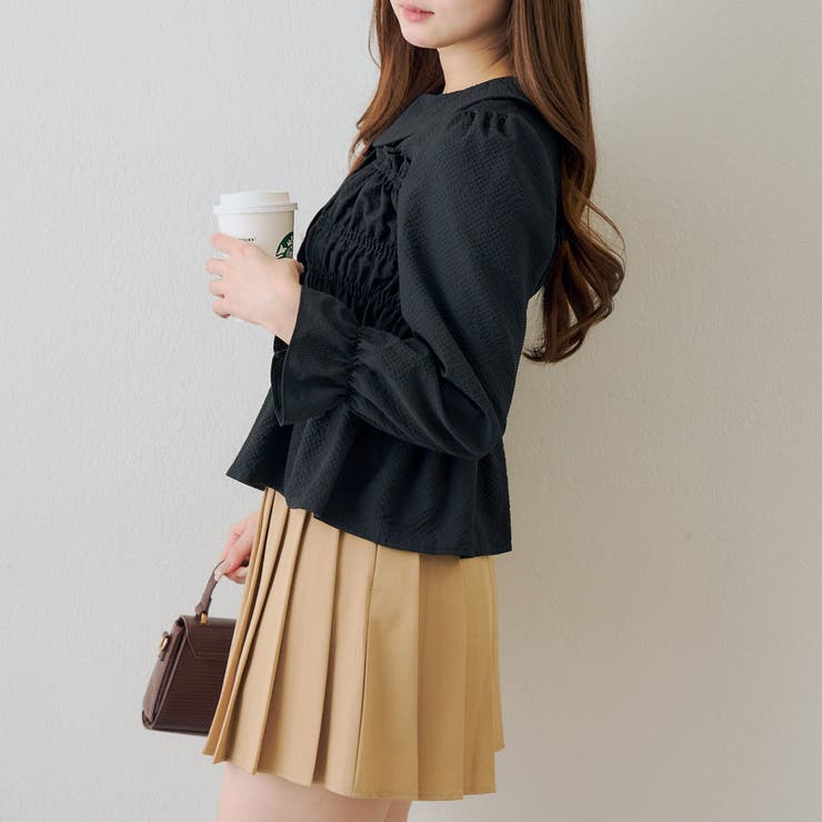 シャーリング衿付ブラウス | RMAF　NICE CLAUP / OLIVE des OLIVE | 詳細画像11 