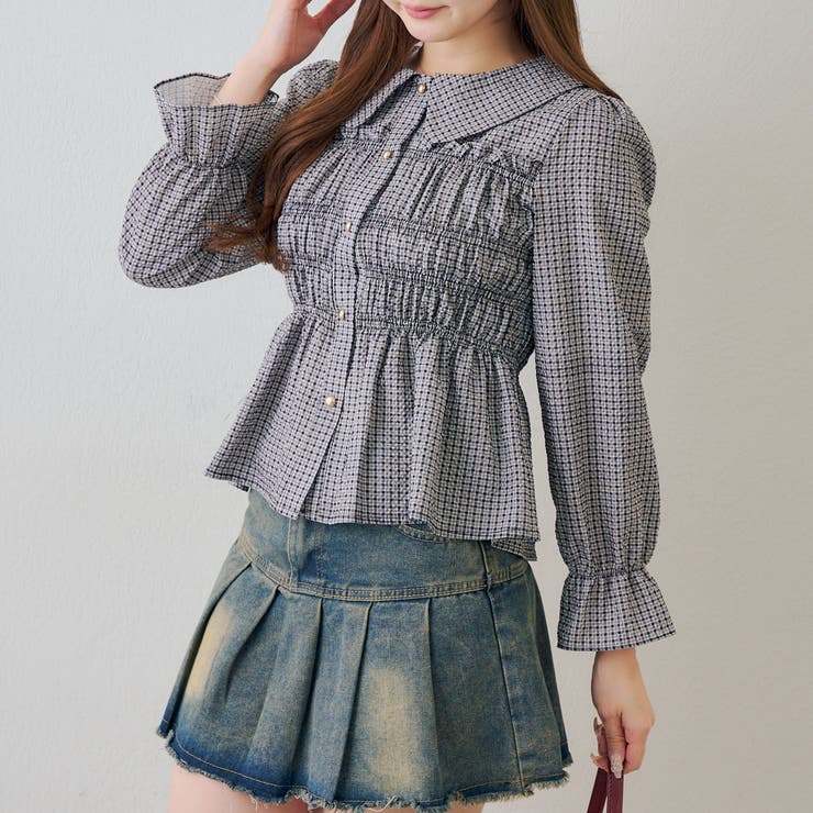 シャーリング衿付ブラウス | RMAF　NICE CLAUP / OLIVE des OLIVE | 詳細画像27 