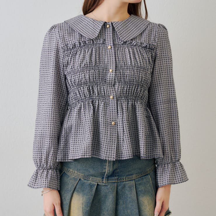 シャーリング衿付ブラウス | RMAF　NICE CLAUP / OLIVE des OLIVE | 詳細画像35 