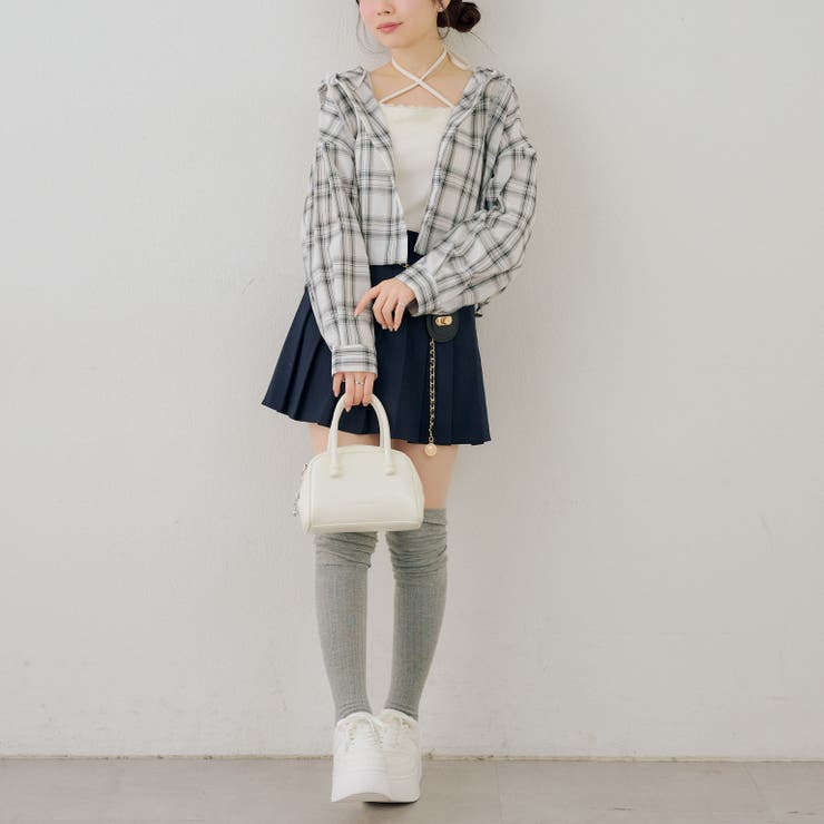 チェックフードレース付ブラウス | NICE CLAUP / OLIVE des OLIVE　OUTLET | 詳細画像25 