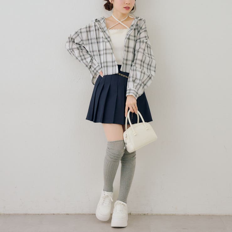 チェックフードレース付ブラウス | NICE CLAUP / OLIVE des OLIVE　OUTLET | 詳細画像26 