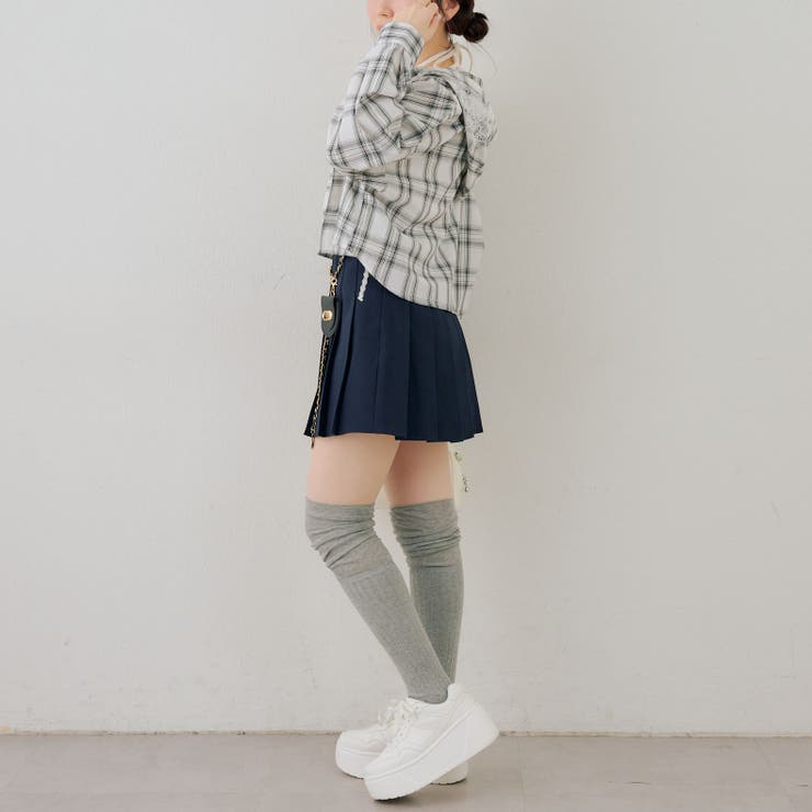 チェックフードレース付ブラウス | NICE CLAUP / OLIVE des OLIVE　OUTLET | 詳細画像27 