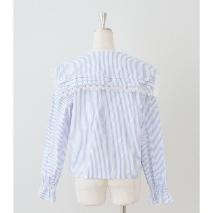 ピンタック&レースでか衿ブラウス | NICE CLAUP / OLIVE des OLIVE　OUTLET | 詳細画像17 