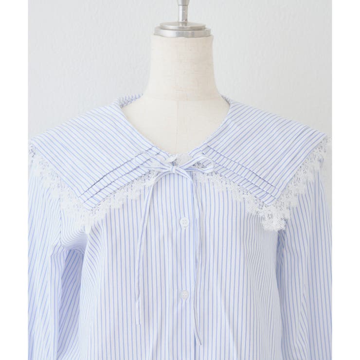 ピンタック&レースでか衿ブラウス | NICE CLAUP / OLIVE des OLIVE　OUTLET | 詳細画像18 