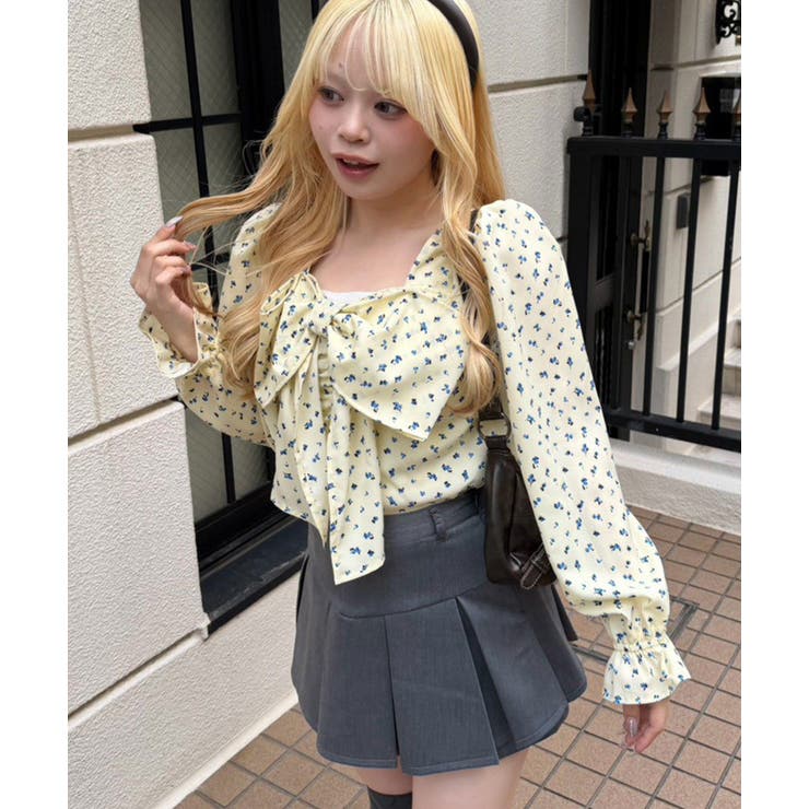 フロントビッグリボンブラウス | RMAF　NICE CLAUP / OLIVE des OLIVE | 詳細画像1 