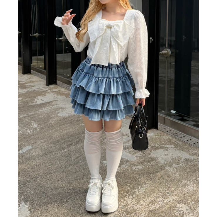 フロントビッグリボンブラウス | RMAF　NICE CLAUP / OLIVE des OLIVE | 詳細画像12 