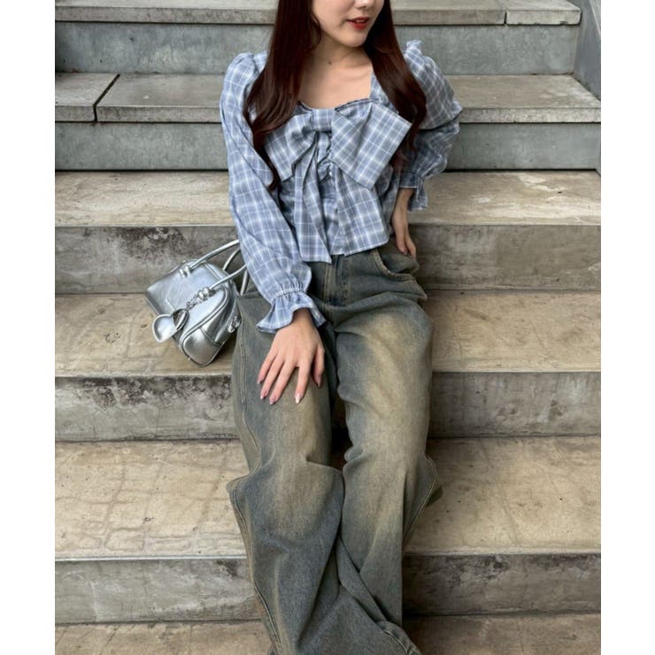 フロントビッグリボンブラウス | RMAF　NICE CLAUP / OLIVE des OLIVE | 詳細画像20 