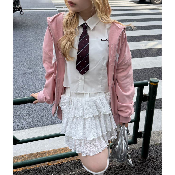 スクールネクタイ付シャツ | NICE CLAUP / OLIVE des OLIVE　OUTLET | 詳細画像4 