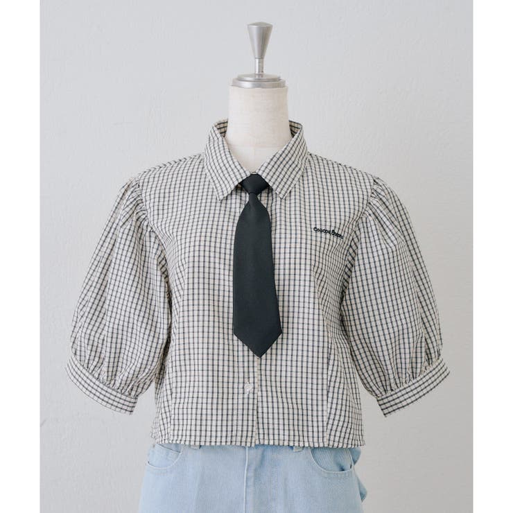 スクールネクタイ付シャツ | NICE CLAUP / OLIVE des OLIVE　OUTLET | 詳細画像7 