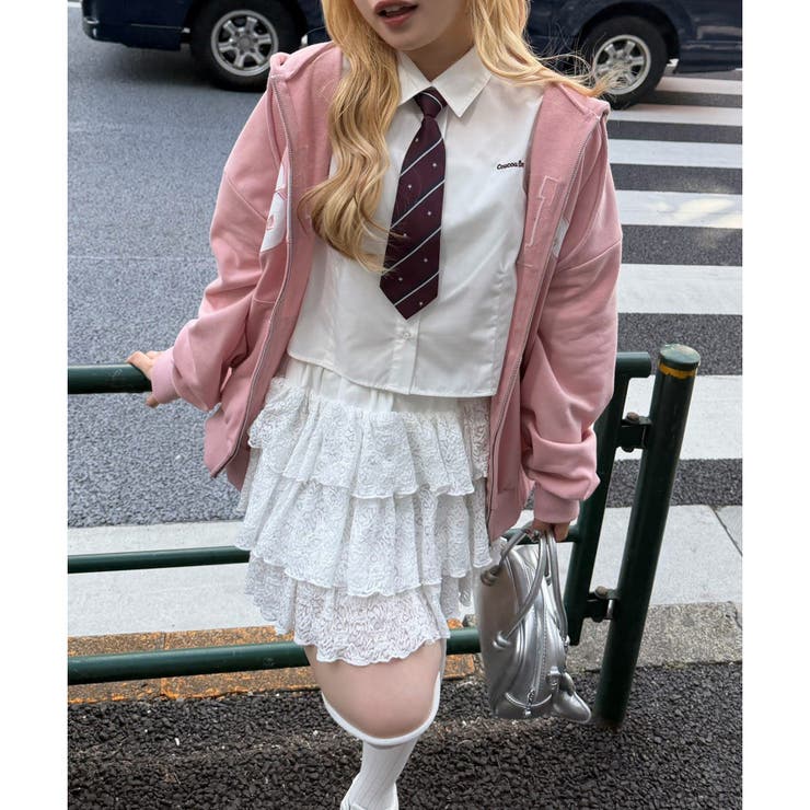 オフ | スクールネクタイ付シャツ | NICE CLAUP / OLIVE des OLIVE　OUTLET