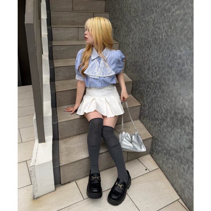 レースボウタイ付ブラウス | NICE CLAUP / OLIVE des OLIVE　OUTLET | 詳細画像4 