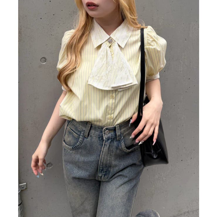 レースボウタイ付ブラウス | NICE CLAUP / OLIVE des OLIVE　OUTLET | 詳細画像8 