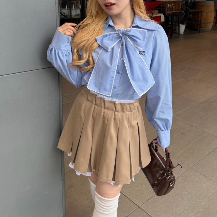 ピコレースボウタイブラウス | NICE CLAUP / OLIVE des OLIVE　OUTLET | 詳細画像5 