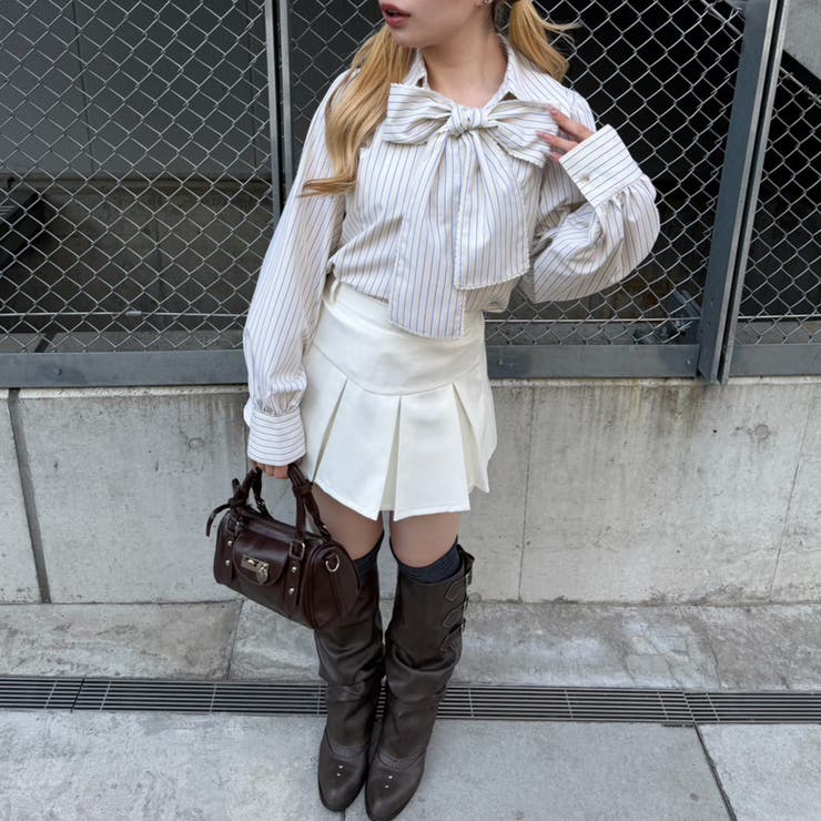 ピコレースボウタイブラウス | NICE CLAUP / OLIVE des OLIVE　OUTLET | 詳細画像13 