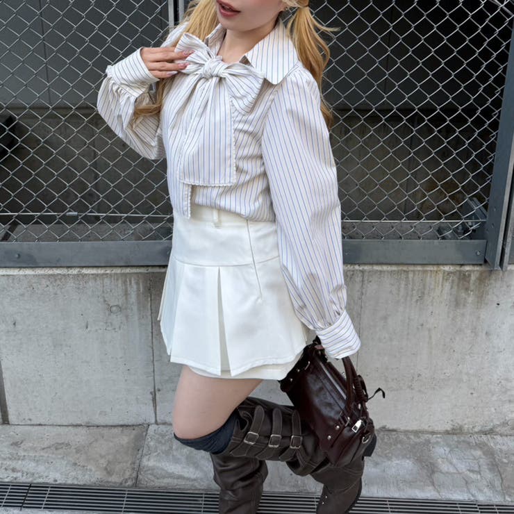 ピコレースボウタイブラウス | NICE CLAUP / OLIVE des OLIVE　OUTLET | 詳細画像14 