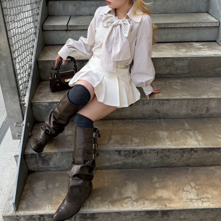 ピコレースボウタイブラウス | NICE CLAUP / OLIVE des OLIVE　OUTLET | 詳細画像17 