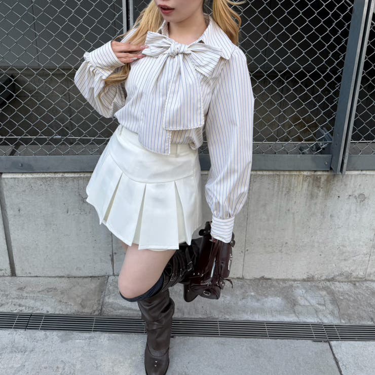 ピコレースボウタイブラウス | NICE CLAUP / OLIVE des OLIVE　OUTLET | 詳細画像18 