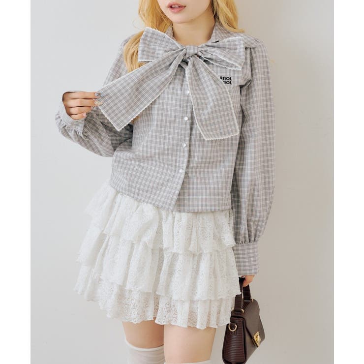 ピコレースボウタイブラウス | NICE CLAUP / OLIVE des OLIVE　OUTLET | 詳細画像44 