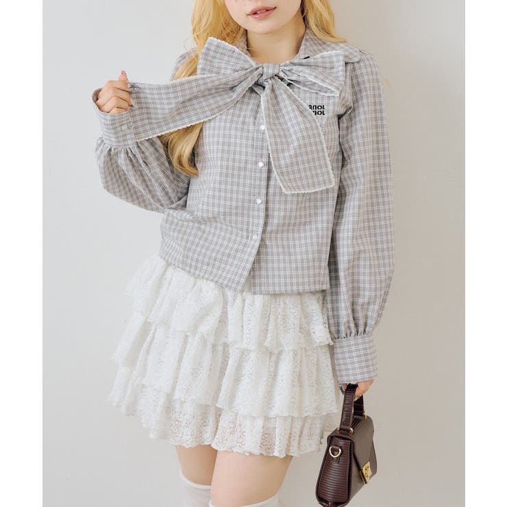ピコレースボウタイブラウス | NICE CLAUP / OLIVE des OLIVE　OUTLET | 詳細画像48 