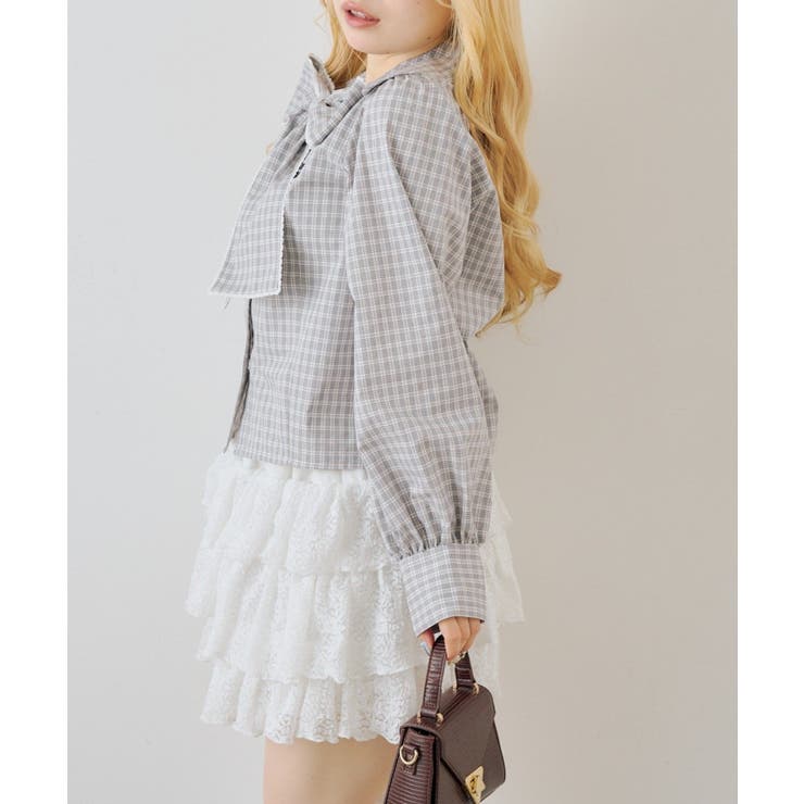 ピコレースボウタイブラウス | NICE CLAUP / OLIVE des OLIVE　OUTLET | 詳細画像49 